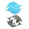 Creative Double Fish Wall Hangings Mould Epoxy Resin Mold for Unique Wall Embellishments Stylish Home Decoration Molds