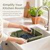 Extendable Vegetable Fruit Drainer Collapsible Storage Wash Drainer Basket  For Home Use