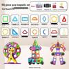 Children's Large Stained Glass Magnetic Building Tiles Set - Educational Toy Puzzle