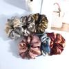 Women Hair Band Adjustable Elastic Hair Tie Pleated Design Large Size Hair Rope Bun Ponytail Holder Hair Accessory
