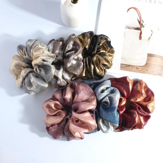 Women Hair Band Adjustable Elastic Hair Tie Pleated Design Large Size Hair Rope Bun Ponytail Holder Hair Accessory