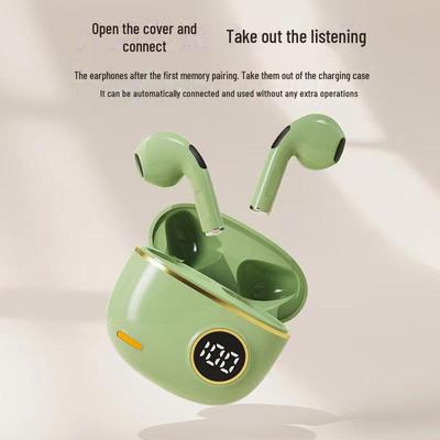 S190 Bezprzewodowy zestaw słuchawkowy Bluetooth TWS: Mini Wyświetlacz Cyfrowy, Wysoka Moc, Redukcja Szumów, Uniwersalne Słuchawki Sportowe