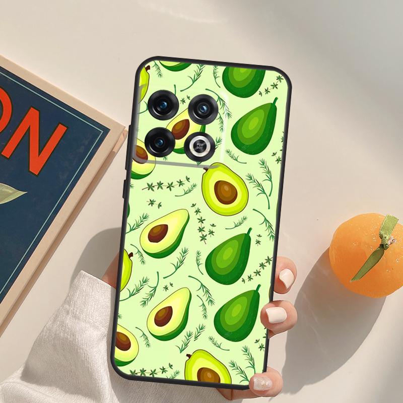 Avocado Pattern Case For OnePlus 13R 12R 10R 13T 10T 11 12 13 15 OnePlus Nord 5 CE 2 3 4 Lite N20 N30 Cover