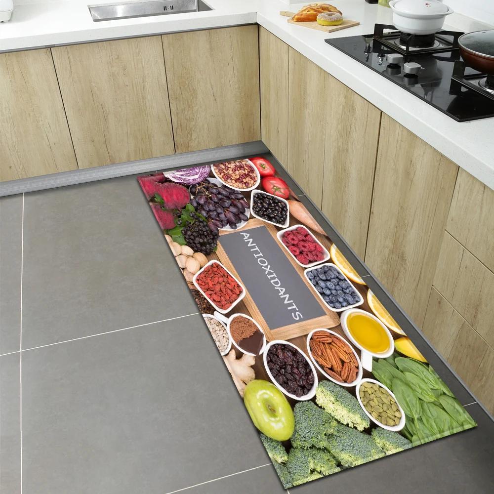 Bedroom Children Living Room Decoration Corridor Bathroom Non-slip Rug Fruit Pattern Kitchen  Home Door Mat
