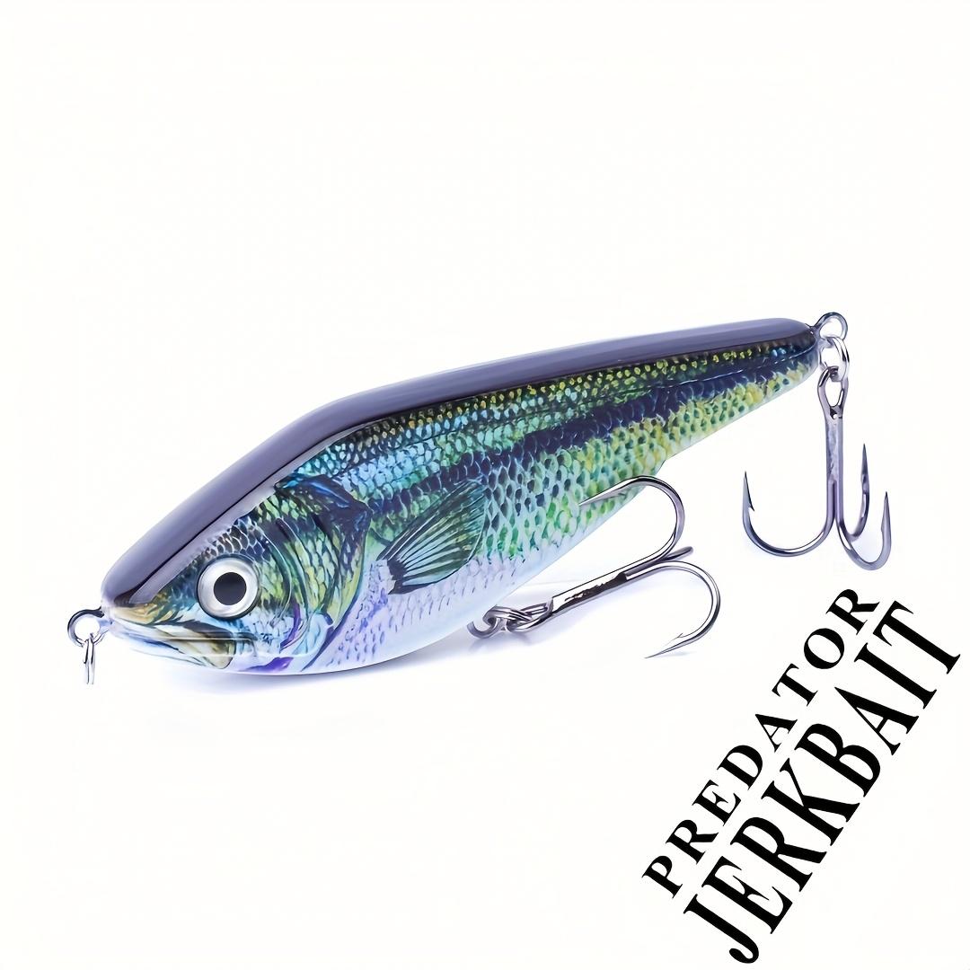 Джеркбейт-приманка для щуки с погремушками для рыбалки, 4,72 дюйма, 52 грамма