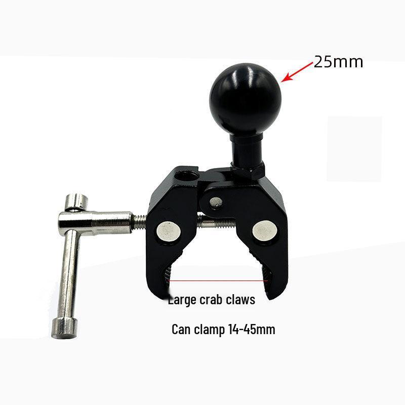 17mm Ball Head Magnetic Phone Holder with Aluminum Rod and Suction Cup Mount for Car
