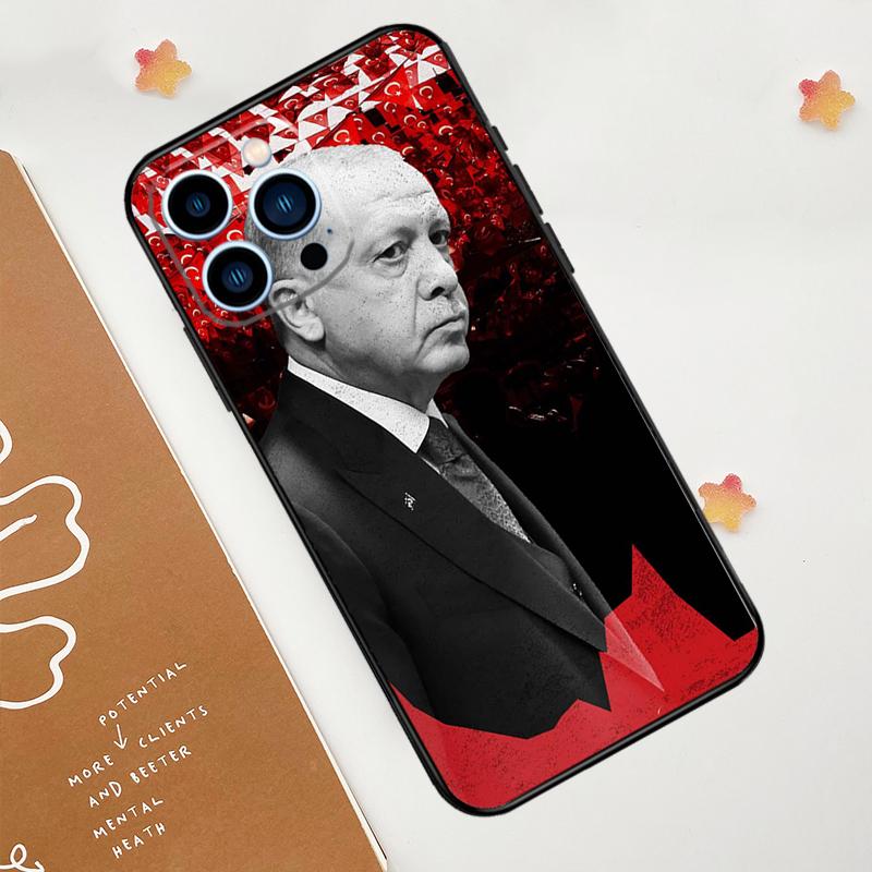 Turkey Recep Tayyip Erdogan Phone Case For iPhone 17 Pro Max 11 14 15 16 Pro Max 12 13 mini 16 Plus 16e 17 Air Funda