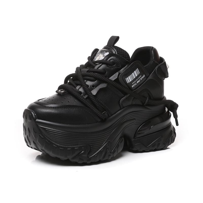 Women's 2024 Autumn Platform Sneakers with Hidden Heel and Soft Sole