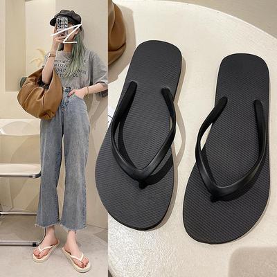 Trendige Damen Einfarbige Rutschfeste Flip-Flops: Perfekt für Sommer-Outdoor-Aktivitäten, Strand und Badezimmer.