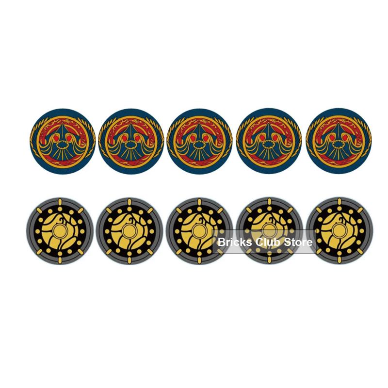 MOC Medieval Knights Building Blocks Accessories Plumes Pauldron Fence Helmet Shield Plush Cloak Soldier Weapons MOC Mini Bricks