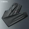 Summer Casual Pants Men's Large Size Loose Tie Thin Sports Ice Silk Elastic Straight Pants