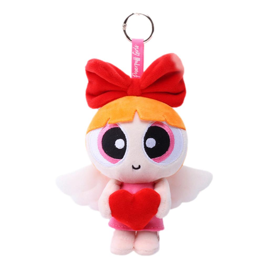 Girls The Powerpuff Blossom Raincoat Plush Toy Backpack Keychain Cartoon Pendant