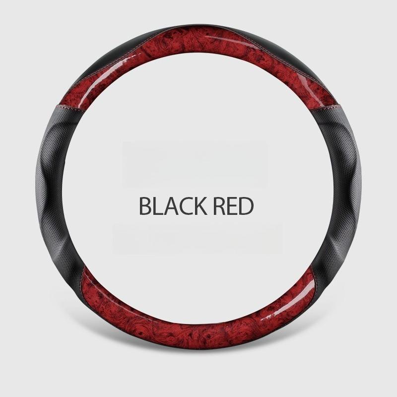 Wood Grain Steering Wheel Covers Universal Microfiber Leather Car Steering Wheel Cover Car Accessories 3D Anti Slip Handle Cover