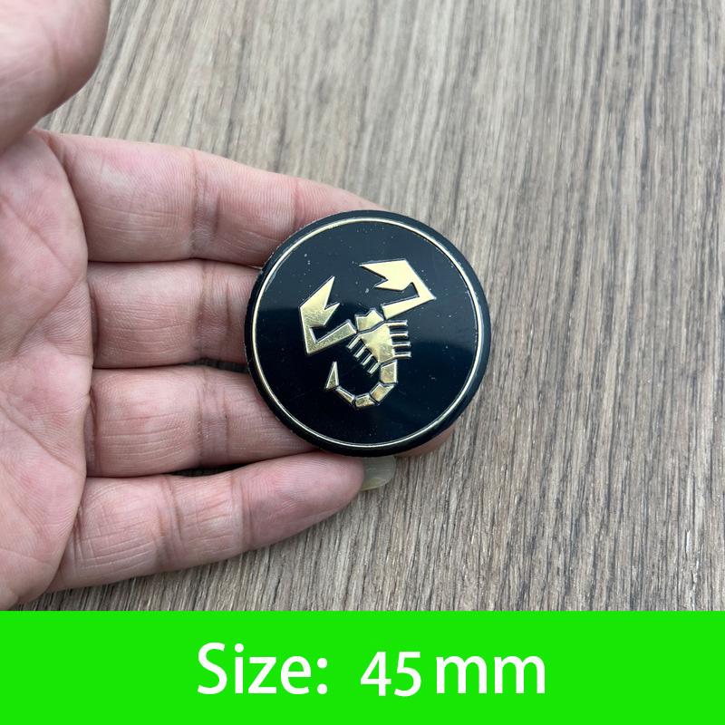 45-50mm Tappo Centrale Ruota Auto Emblema Adesivo Accessori Per Fiat Abarth 500 Tipo FR Punto Ducato Stilo Palio Bravo Pondo