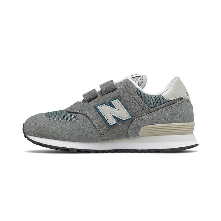 New Balance NB 574 Cushioning, Wear Resistant Low Top Kids' Running Shoes Gray Blue Children Aged 3 7 Years Old PV574BA1
