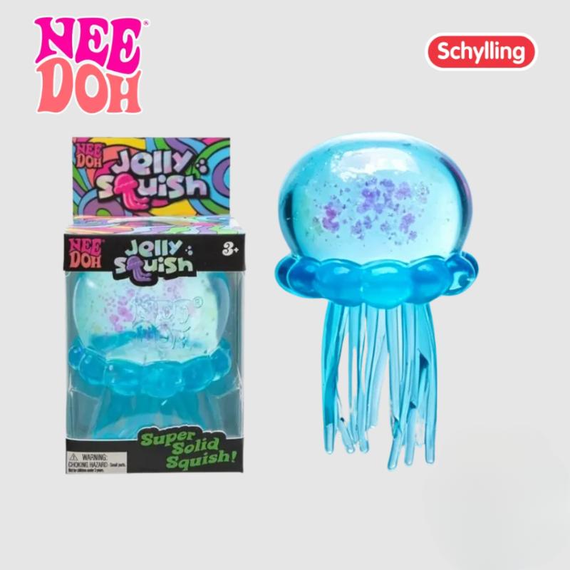 Verschiedene Farben Needoh Quallen Fusselball Squishy Niedliches Quallen Design Stressabbau Entspannung Spiel Spaß Spielzeug Geschenk