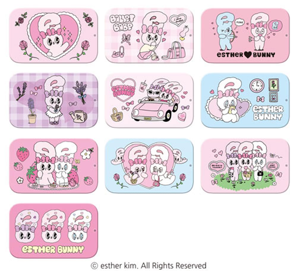 Heart Slide Can Ester Bunny 10 pieces Candy and refreshing sweets