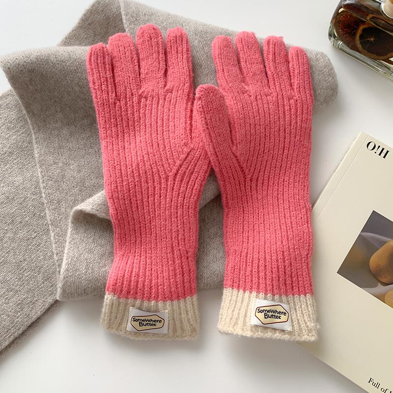 1Pair Women Winter Warm Cycling Riding Outdoor Activities Windproof Thickened Wrist Protection