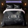 The Cure Print 3Pcs Bedding Set Duvet Cover With Two Pillowcases Soft Bed Linen For Household Bedroom