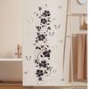 Modern Style Black Floral Vine And Butterfly Wall Sticker, for Self-Adhesive Removable Decoration on Plastic Surfaces in Bedrooms, Living Rooms