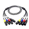 4-Channel XLR Snake Cable for Stage Lighting - Male To Female Balanced Line