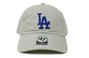 47 Brand 47 Clean Up Los Angeles Dodgers Cap, Gray 2