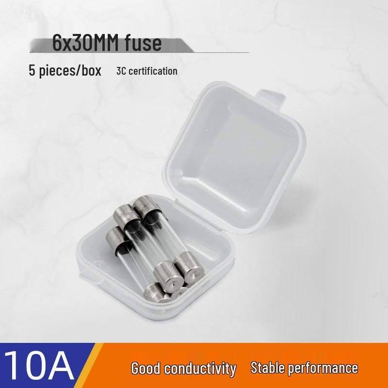 Glass Tube Fuse Set: 5x20mm & 6x30mm, 1-30A Range
