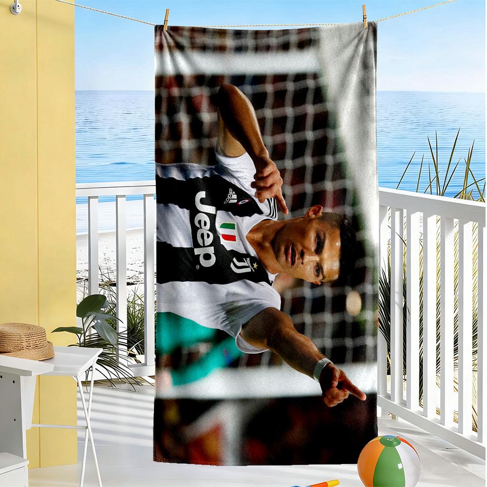 Ronaldo Celebrates Goal Beach Towel Super Soft & Absorbent Comfortable Lightweight Suitable for Swimming, Gym, Camping, Yoga Vacation