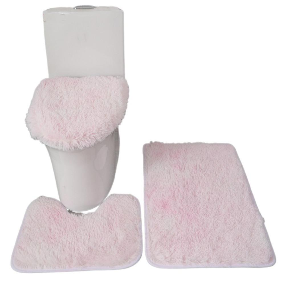 3pcs Anti Slip Floor Mat Absorbent Toilet Cushion Toilet Pad Toilet Cover  Living Room