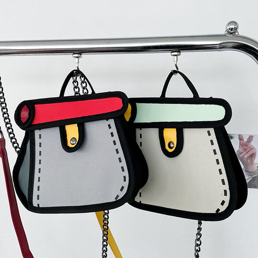 

Симпатичная сумка через плечо 3D Стиль 2D Рисунок Сумка с рисунком из мультфильма Холст Сумки через плечо Повседневная сумка I0V7