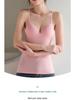 Women's Sexy Deep V Modal Camisole with Fixed Cups and Beautiful Back Design