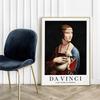 Plakat leonardo da vinci dama z gronostajem