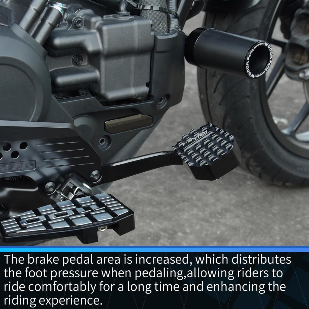 GFARDMOTO Motorcycle Brake Pedals Foot Brake Pedals, Aluminum Alloy Motorcycle Brake Pedals Extender for