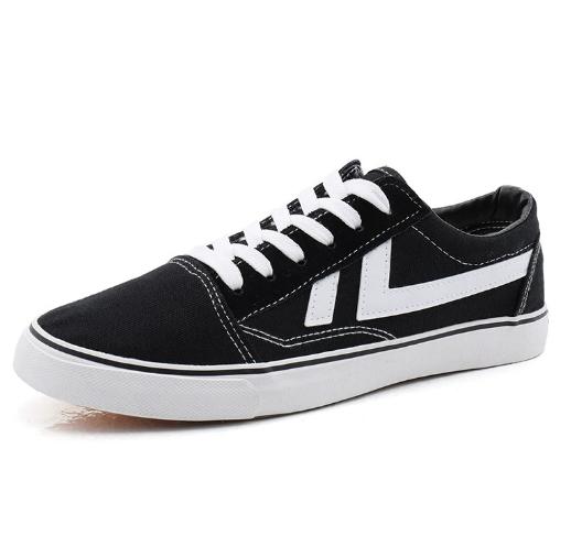 

Versatile canvas shoes, men s style casual board shoes student women s low-top white sneakers couple shoes M1010 44