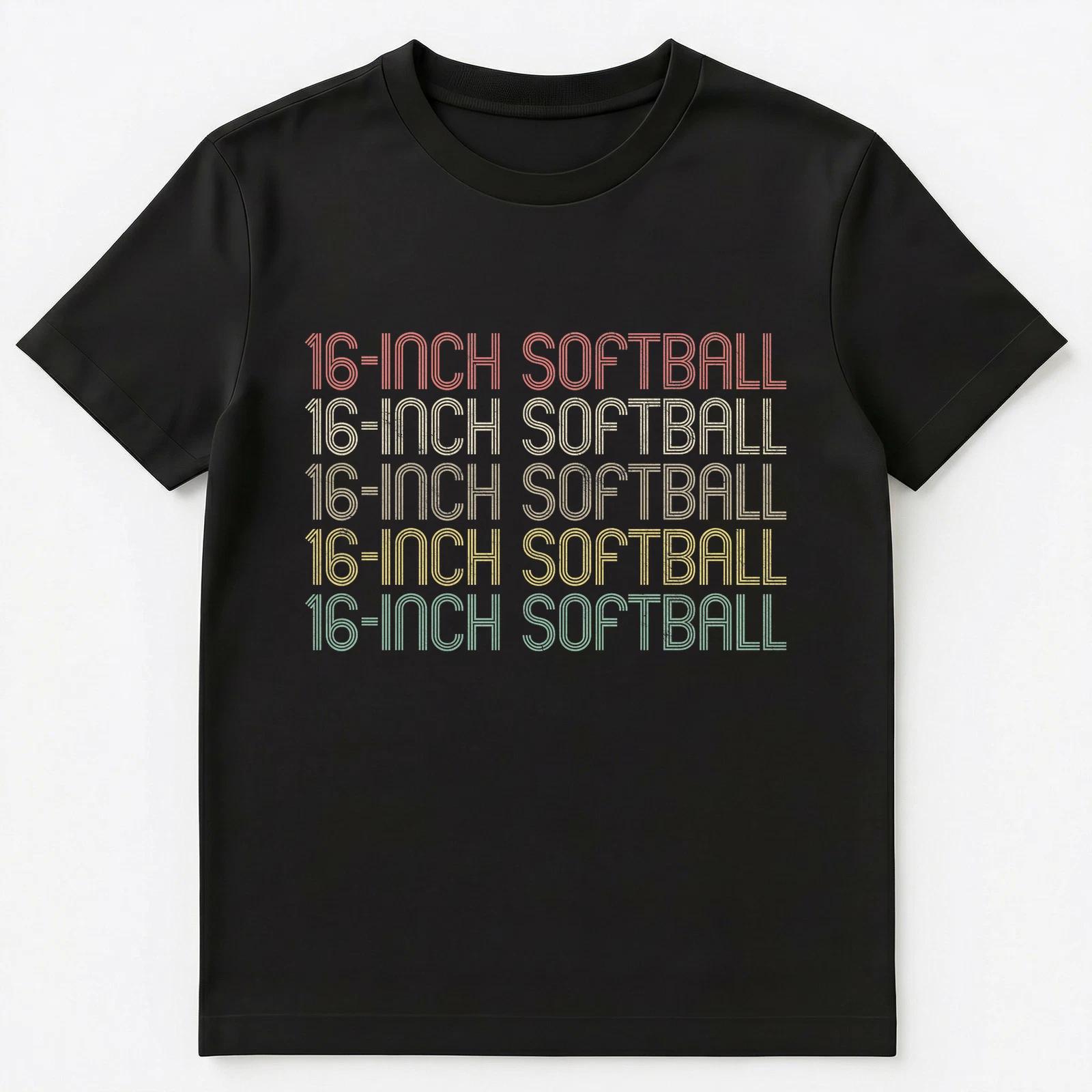 

Retro Style 16 Inch Softball Unisex T-Shirt L