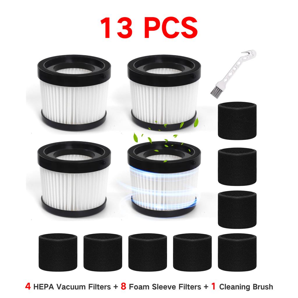 DCV5011H Replacement Filters For DEWALT/Makita/Milwaukee Cordless Handheld Vacuum Cleaner Washable Filter