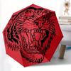 1pc Tiger Head Automatic Open/close Folding Umbrella, Compact Portable Travel Umbrella, Durable Construction yy250809101