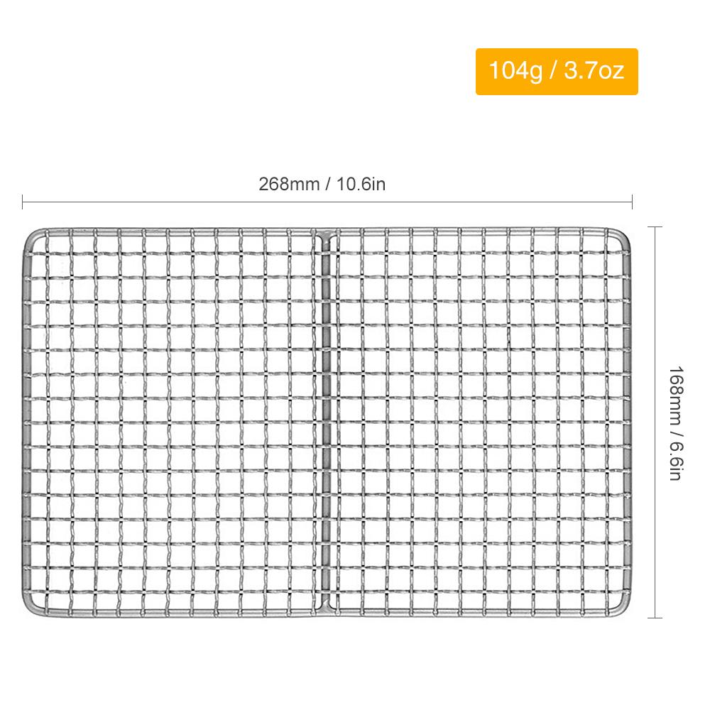 

Grill Plate light Barbecue Rack BBQ Wire Mesh Baking Roasting Cooling Net Plate for Outdoor Camping Backpacking Picnic