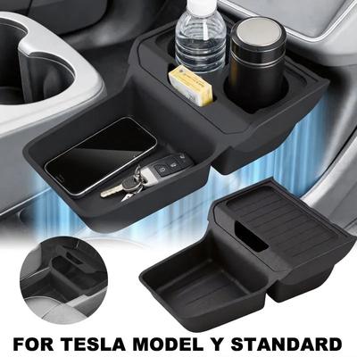 Car Armrest Box for Tesla Model Y Standard Protection Mat Center Console Storage Organizer Box Storage Tray Car Accessories