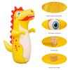 Aufblasbarer Boxsack Auslaufsicherer Aufblasbarer Dinosaurier Stehaufmännchen Boxsack Bounce-Back Boxsack für Karate Taekwondo MMA
