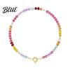 Exquisite Design Necklace Stone Beads Colorful Beaded Choker Boho Summer