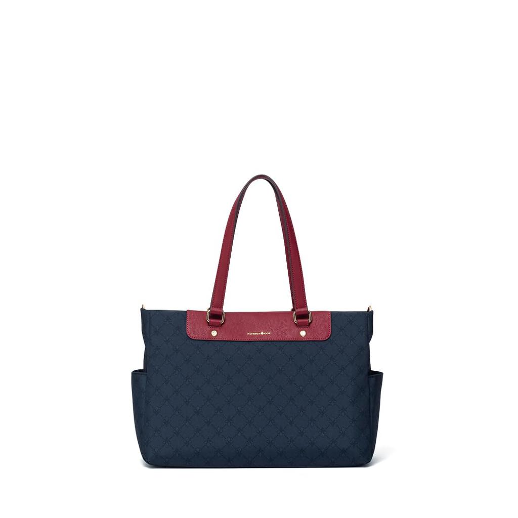 Patrick Cox Rich Nylon Tote Rich Color Bag, Pattern, Combination, PXLHEGH1, Black, Women's