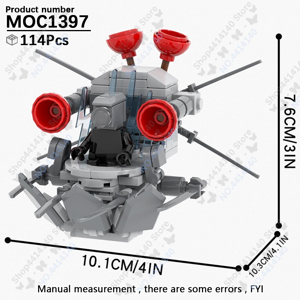 

MOOXI Аниме Серия Фигурки Скибиди Туалет Оператор Битва Робот Строительные Блоки Модель MOC Кирпичики Сделай Сам Монтессори Игрушки Детские Подарки