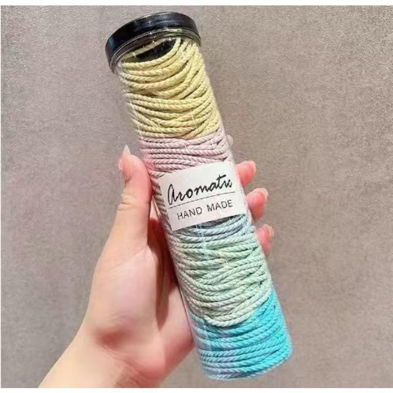 Barrel 100 Basic Seamless Hair Ring Thread Non-slip Head Rope High Ponytail Hair Rope Rubber Band