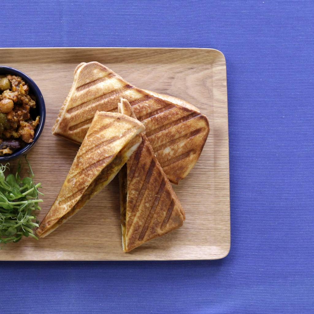 Kakusei Double Hot Sandwich Maker, Direct Flame, Panini Flavor, Gas Stove Only, Made In Japan, Silver