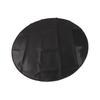 Under Grill Mat Fireproof Waterproof Double Sided Portable Round Barbecue Floor Pad for Fire Pit Smoker 36 Inch Black