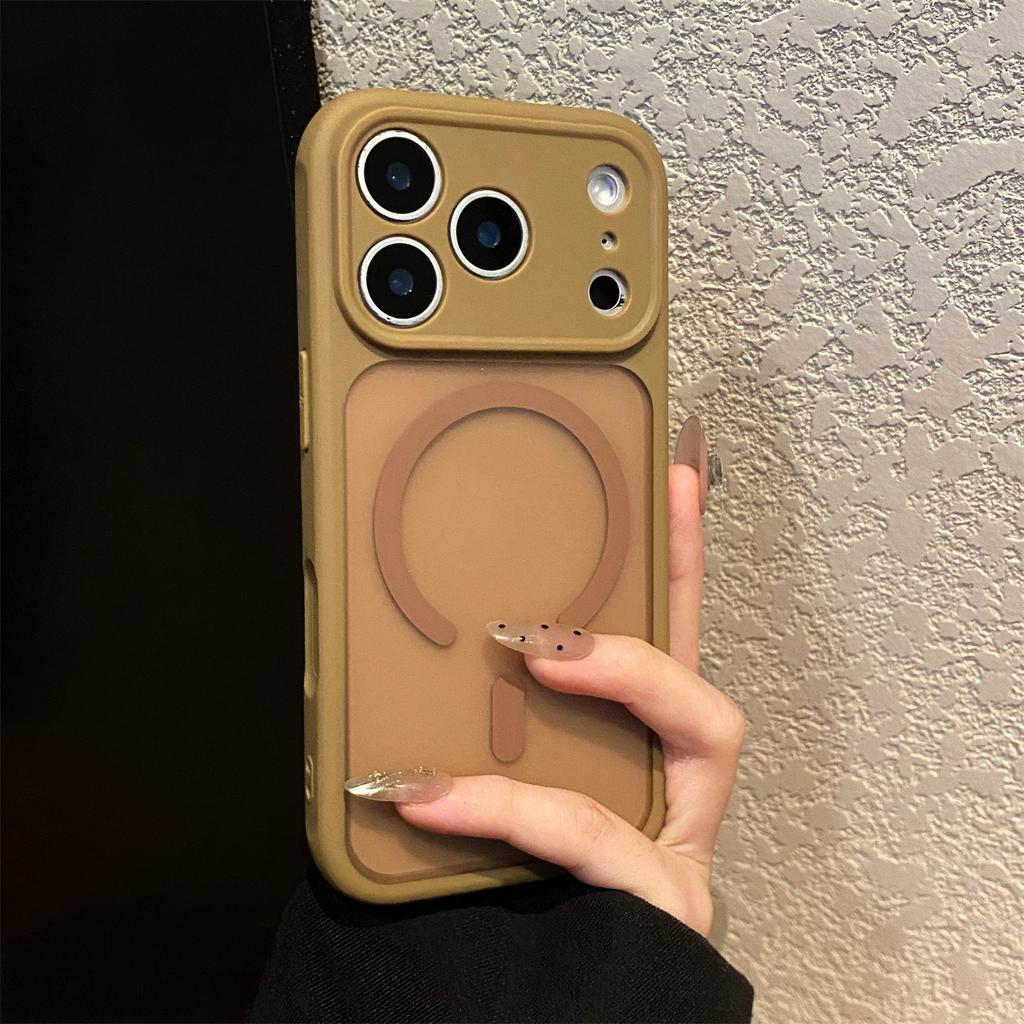 Matte Shockproof Bumper Case for For Iphone 17 Air 16 15 14 Plus 13 12 Pro Max For Magsafe Charge Magnet Clear Hard Cover