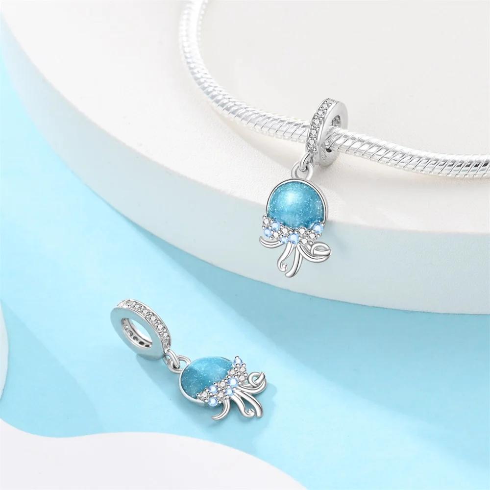 Kupfer Krabben Ozean Serie Blaue Schildkröte Seestern Muschel Passen Original Armband Charms Für Frauen DIY Feinschmuck Geschenke