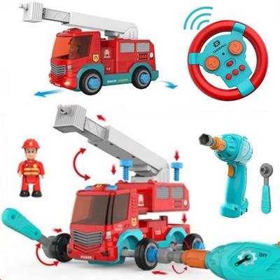 Smiim und Lacksicherheit Mini-Feuerradio Geburtstag 3 Jahre 4 Jahre 5 Jahre Auto zum Zusammenbauen DIY-Auto pädagogisches Spielzeug Weihnachten [Materialien geprüft]