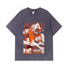 275 GSM Washed T-shirts 100% Cotton Slam Dunk V1 Akagi Print Unisex Heavy Cotton T Shirt